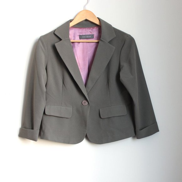 Suzy Shier Jackets & Blazers - Suzy Shier 3/4 Sleeve Olive Green Blazer